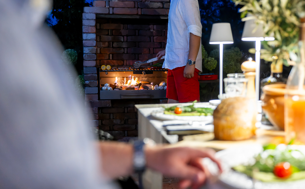 Gartenkamin Steaks