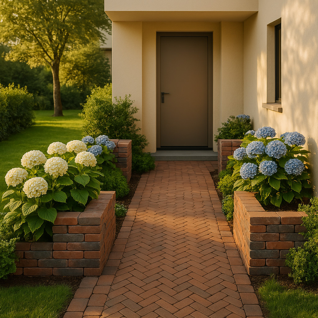 Hello Brick Garten strukturieren