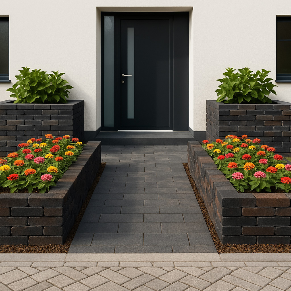 Hello Brick Garten strukturieren