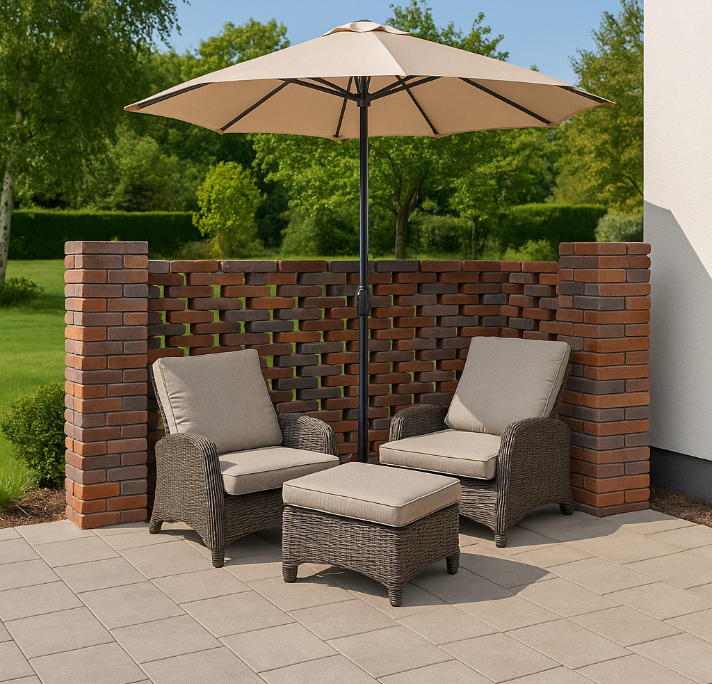 Sichtschutz Brickscreen Säule