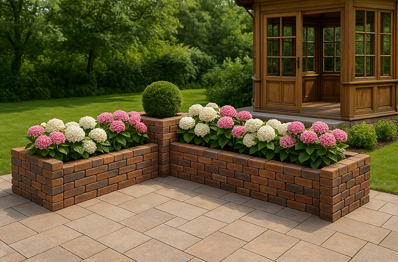 Pflanzbeet Zinnia quadratisch